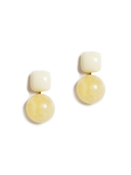 Double stone earrings