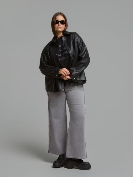 Overshirt δερματίνη