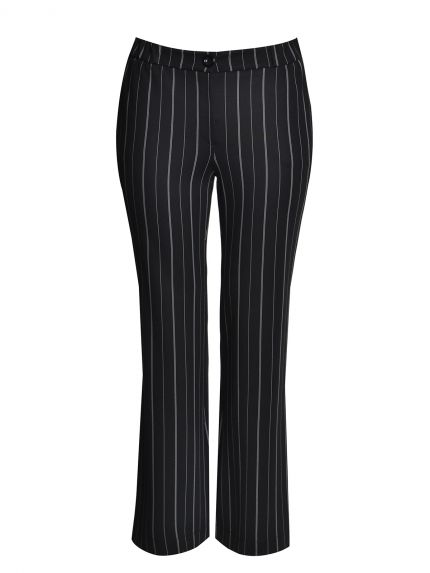Flare pinstripe suit trousers