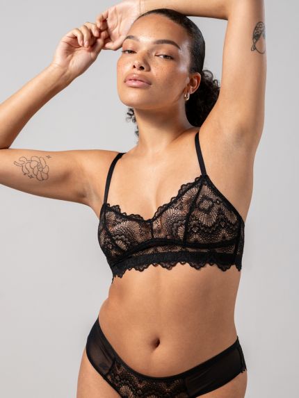 Lace Balconette Black