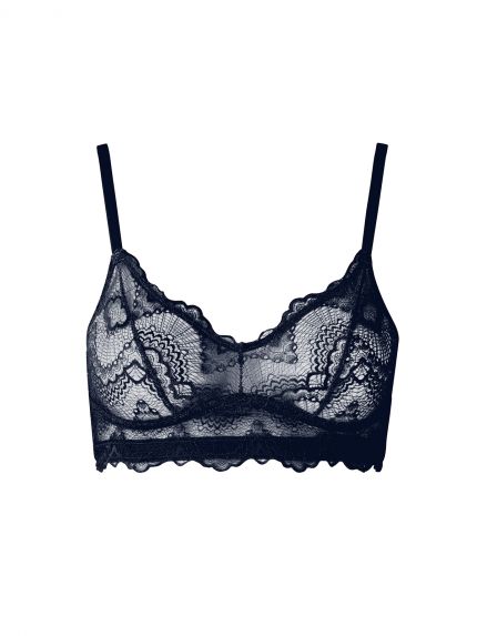 Lace Balconette Navy
