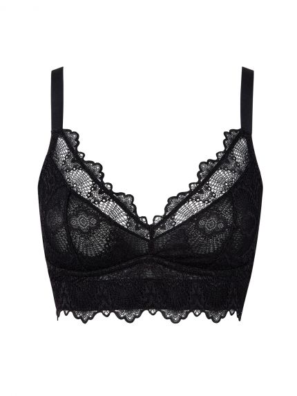 Lace Support+ Bralette Black