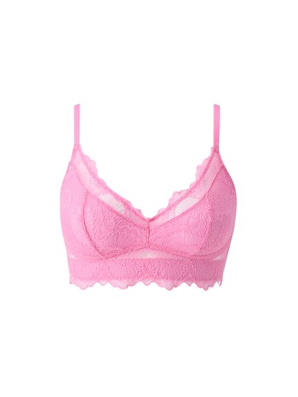 Lace Support+ Bralette Candy Pink