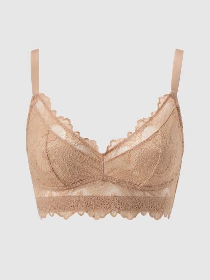 Lace Support+ Bralette Warm Nude