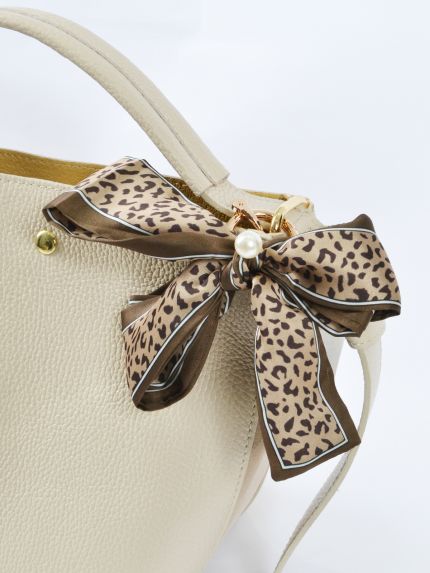 Μπρελόκ φιόγκος σε animal print