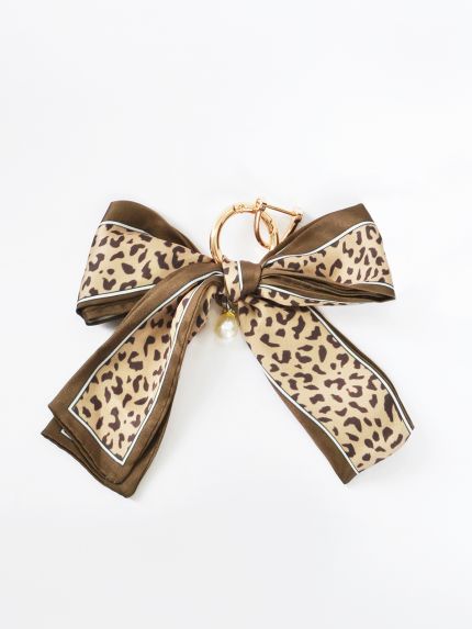 Μπρελόκ φιόγκος σε animal print