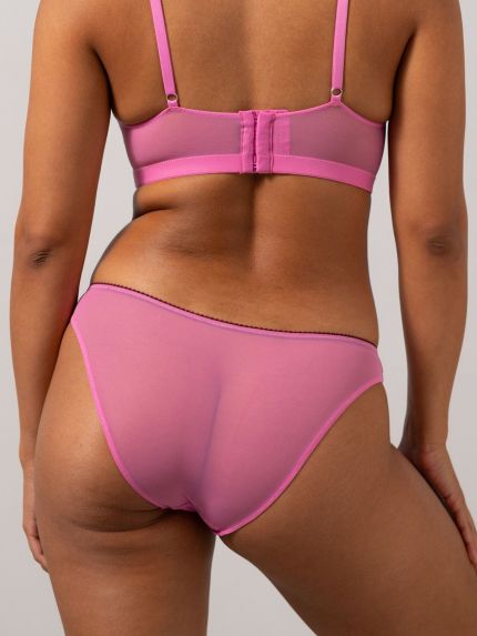 Mesh Bikini Briefs Candy Pink