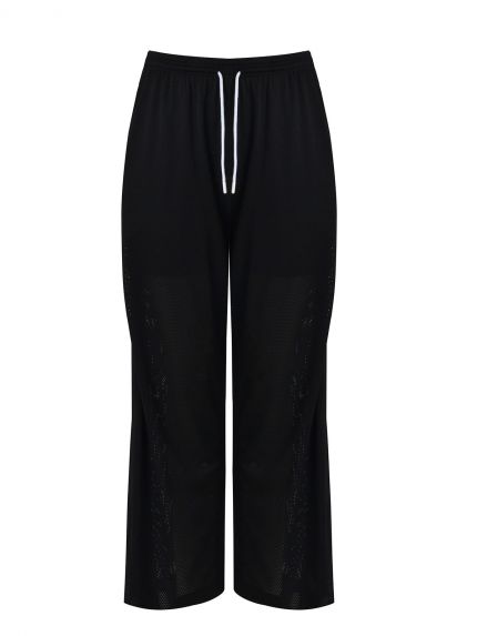 Παντελόνα mesh jersey με contrast ρίγες