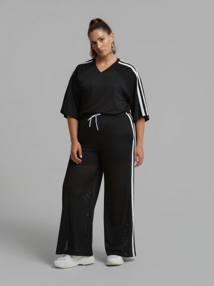 Παντελόνα mesh jersey με contrast ρίγες