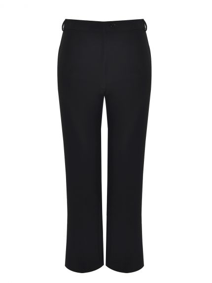 Office-style straight-leg pants