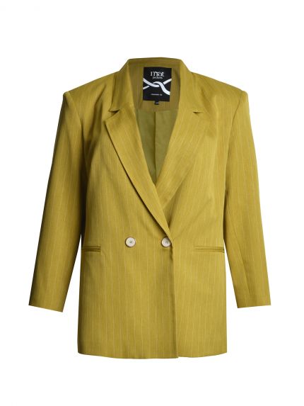 Ριγέ σακάκι σε tailored γραμμή