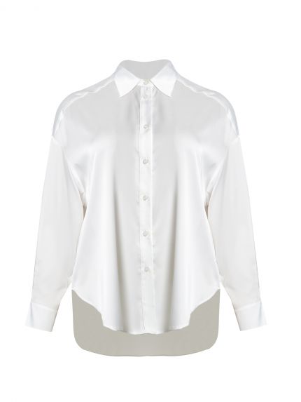 Satin oversized shirt
