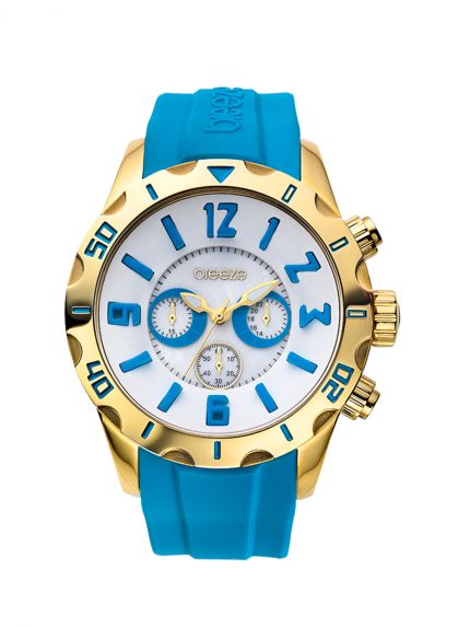 Ρολόι California Dream Chrono Light Blue Rubber Strap