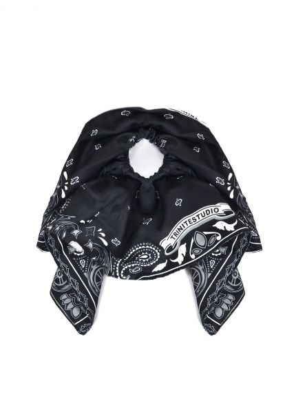 Paisley print scrunchie