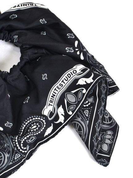 Paisley print scrunchie