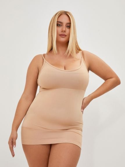 Shapewear cashmere camisole in beige