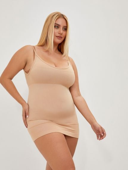 Shapewear cashmere camisole in beige