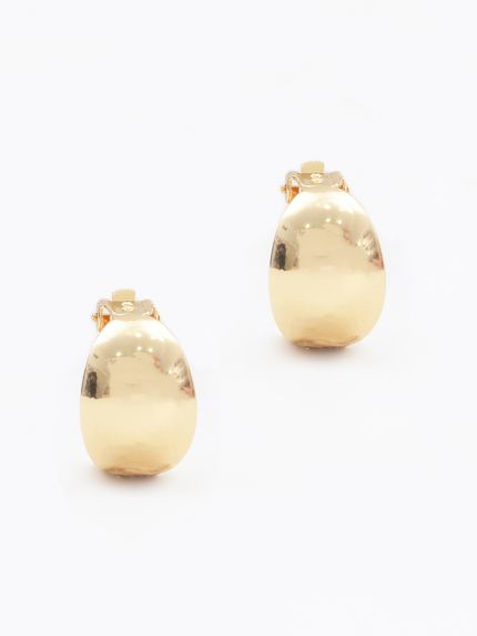 Small wide hoop earrings