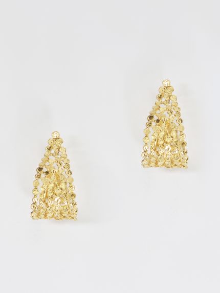 Textured hoop earrings