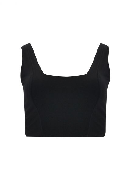 Square neck crop top
