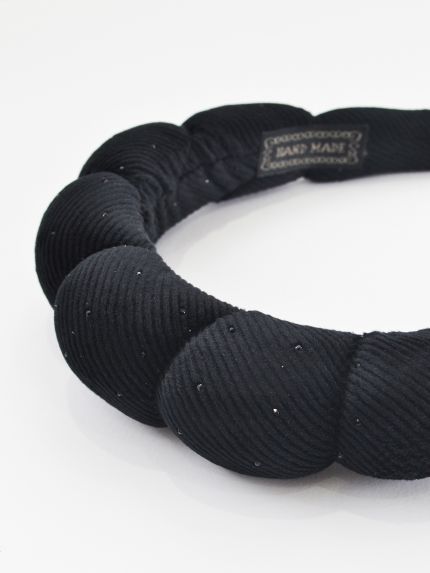Padded strass-detailed headband