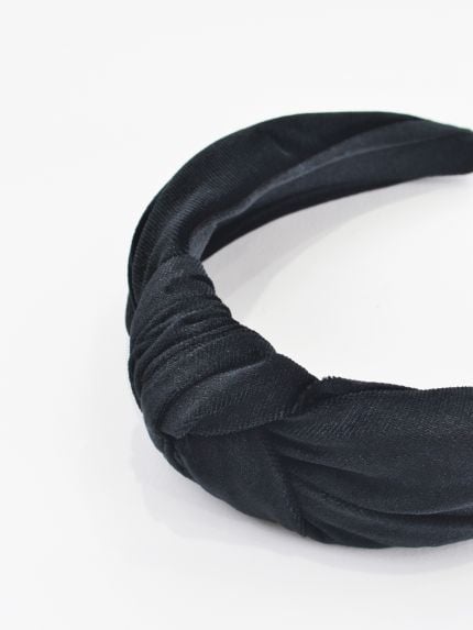 Velvet knotted headband