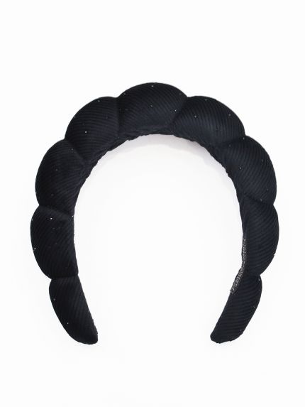Padded strass-detailed headband
