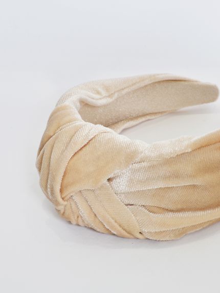 Velvet knotted headband