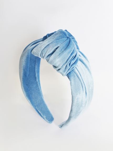 Velvet knotted headband