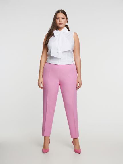 Straight-leg suit trousers