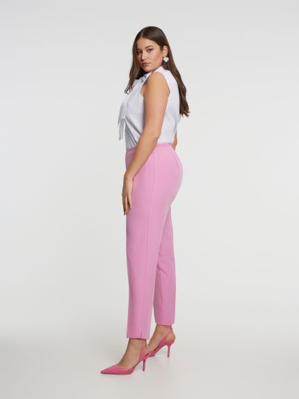 Straight-leg suit trousers