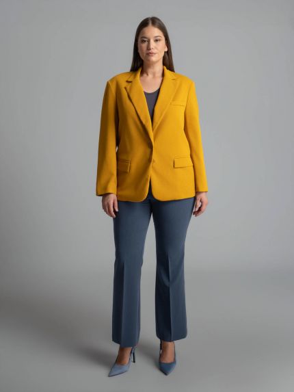 Structured buttoned blazer