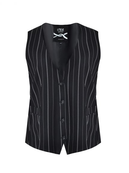 Tailored pinstripe vest