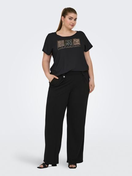 Carsania regular fit wide leg trousers