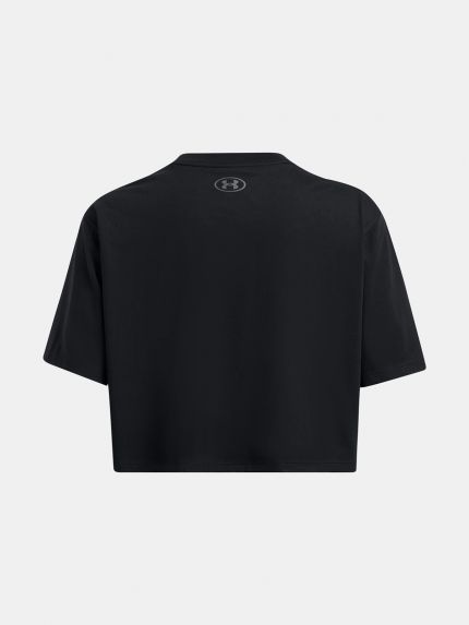 Μπλούζα UA Boxy Crop Branded Short Sleeve