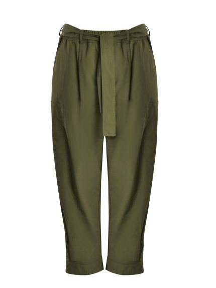 Utility tapered trousers with belt