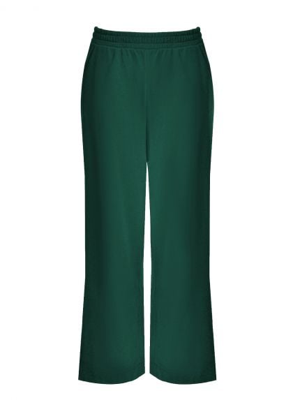 Wide-leg sweat trousers with pockets