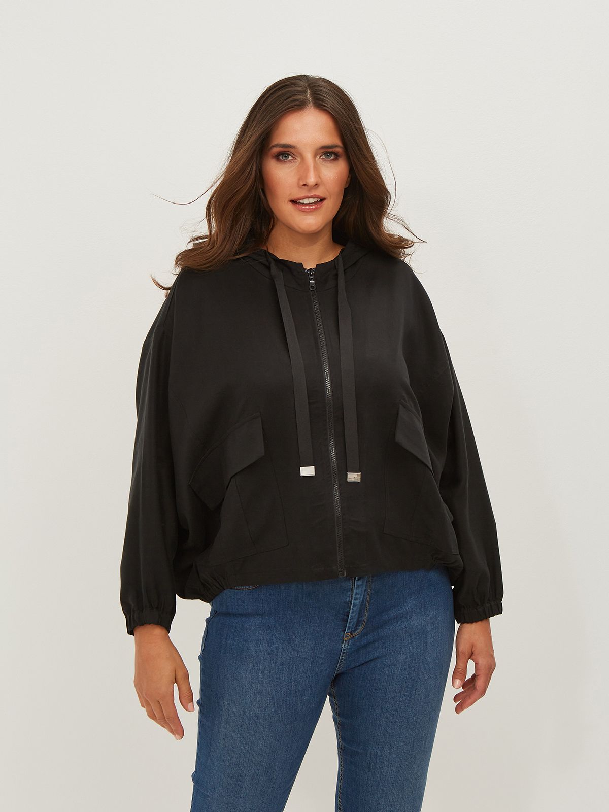 plus size cargo jacket