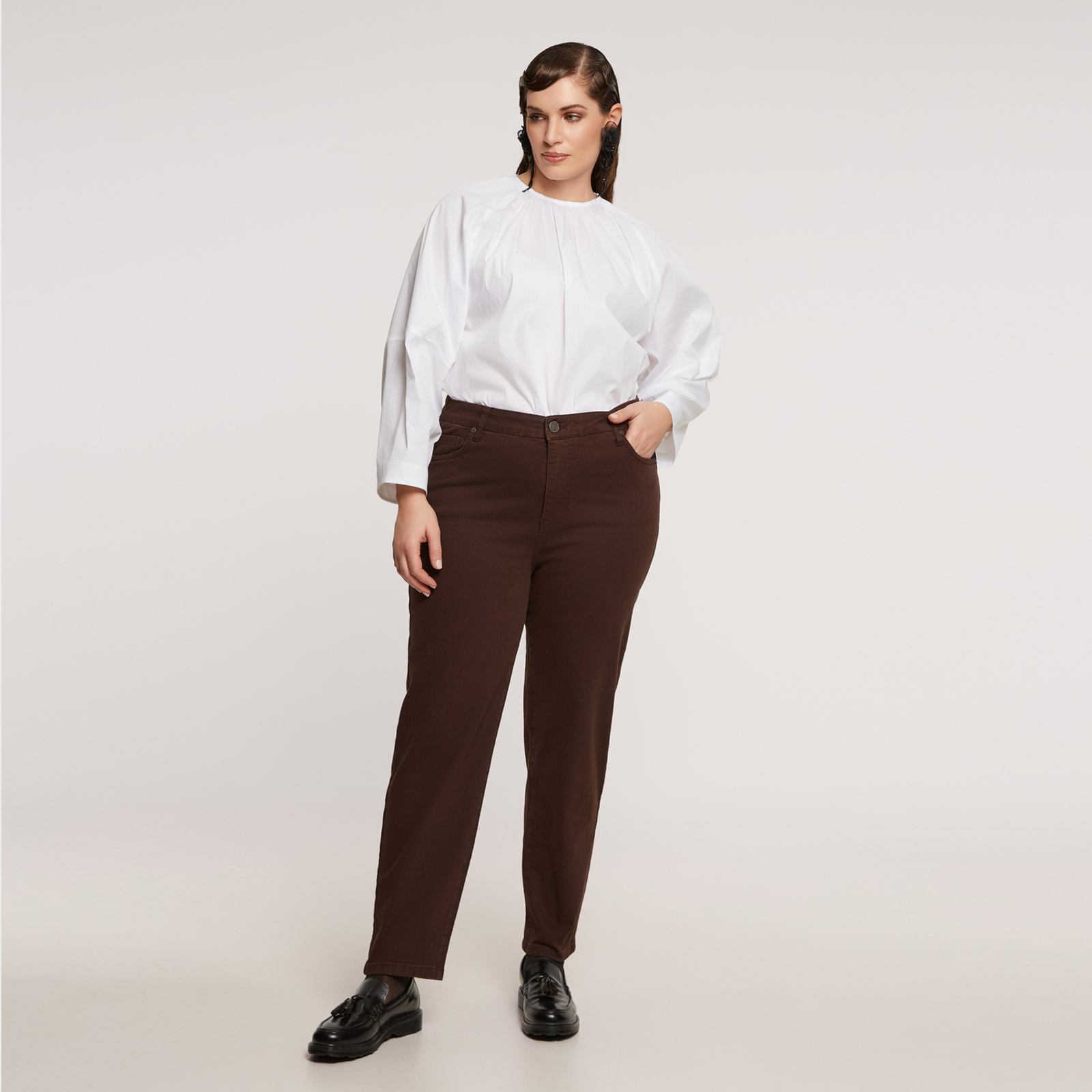 Mom fit stretch jeans