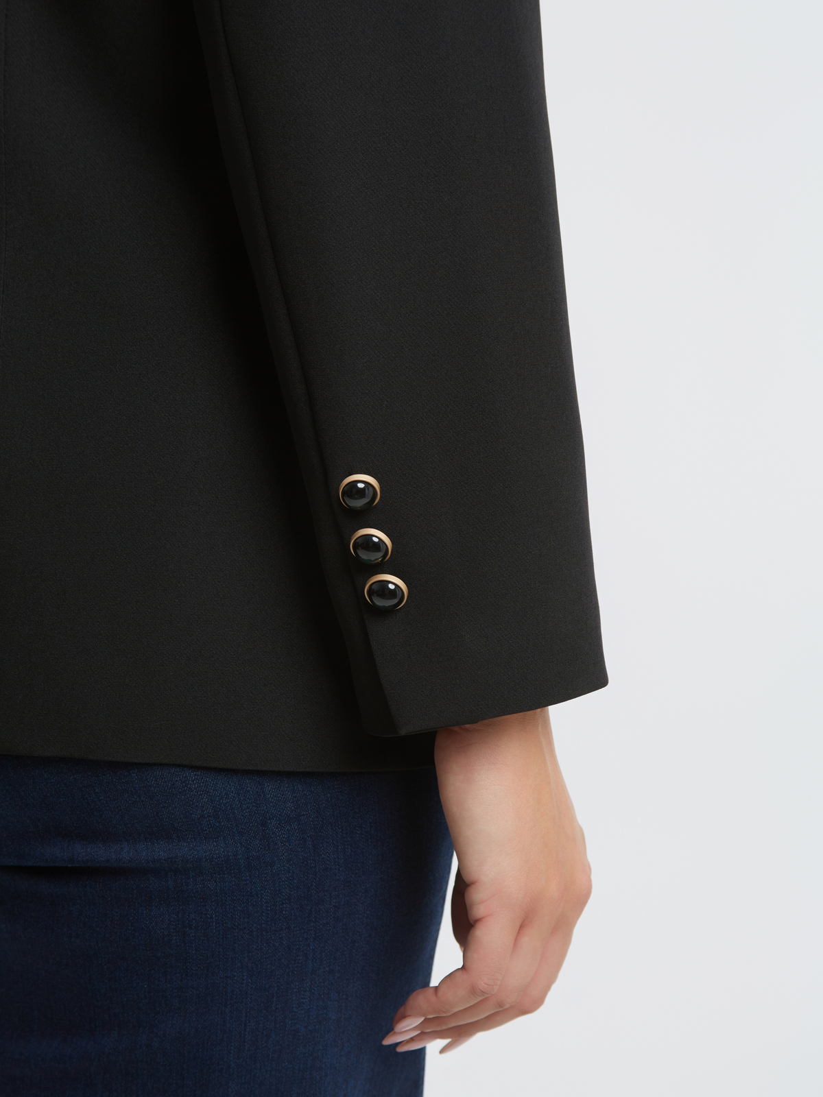 Σταυρωτό σακάκι με εμπριμέ φόδρα φωτογραφία