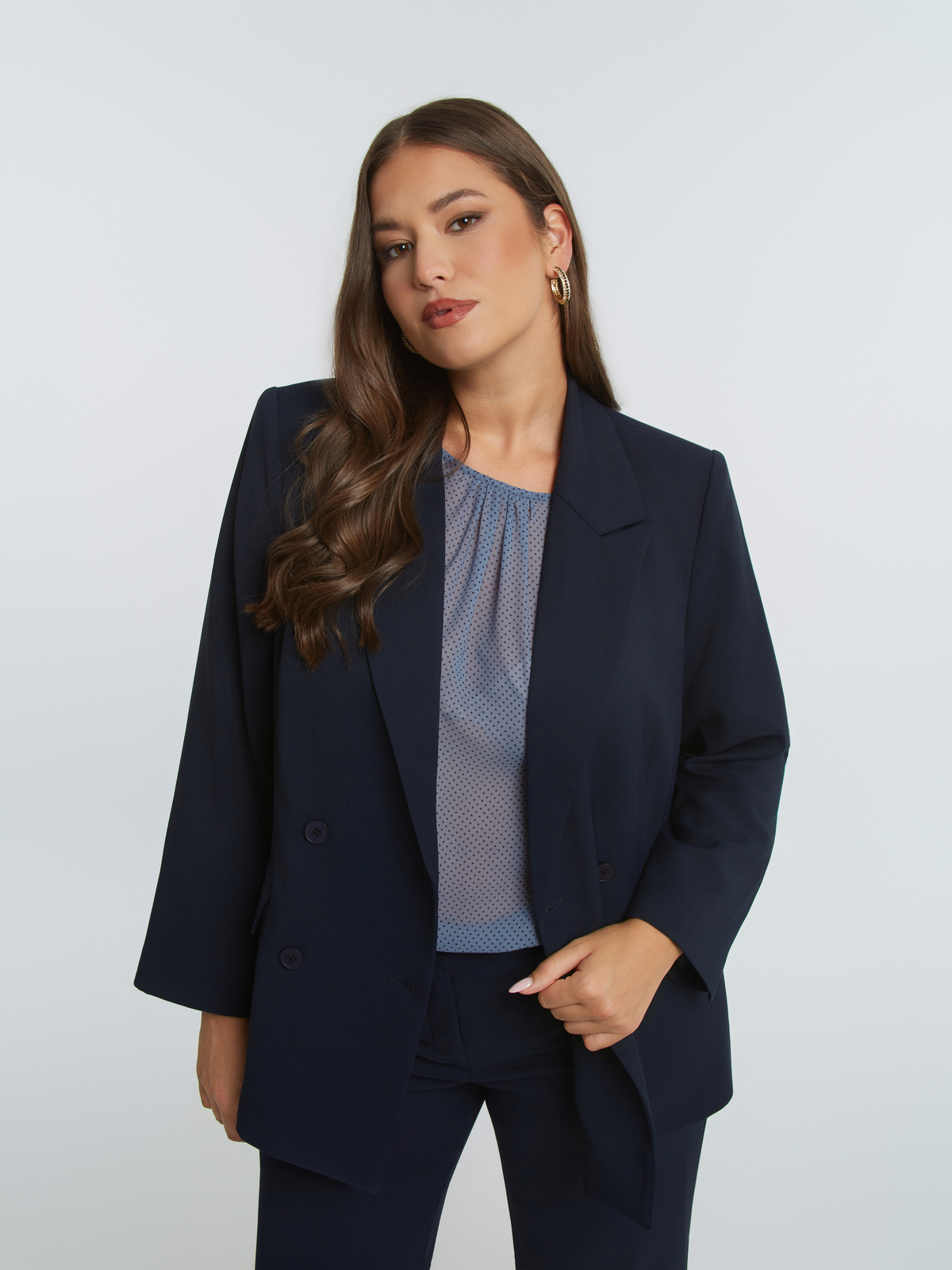 Σταυρωτό σακάκι φωτογραφία