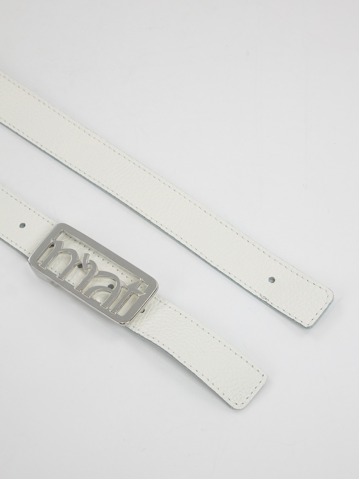 Ζώνη δερμάτινη double face με mat αγκράφα φωτογραφία