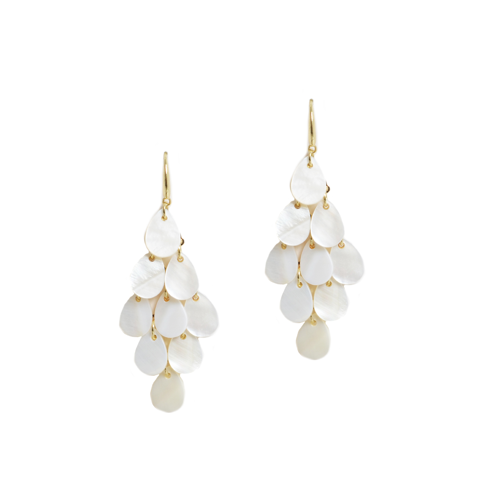 Shell drop earrings