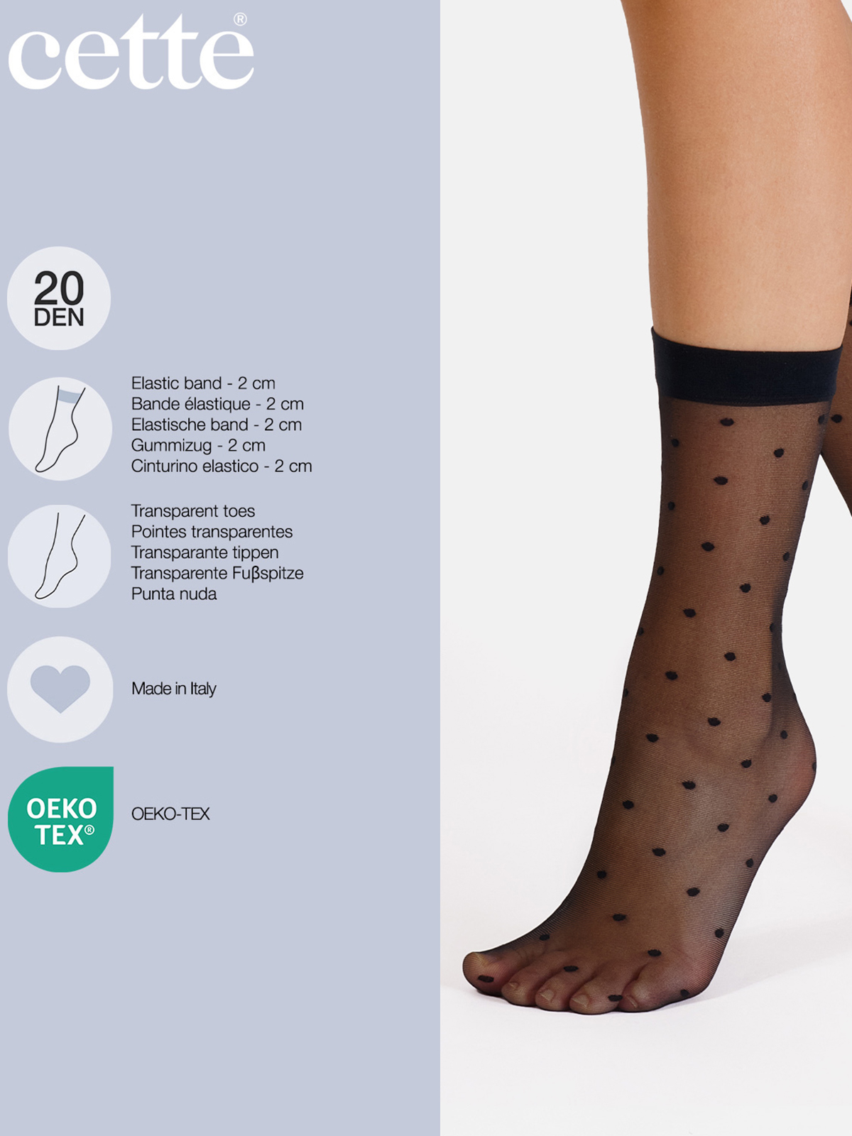 Κάλτσες πουά Eclipse - 20 DENIER φωτογραφία