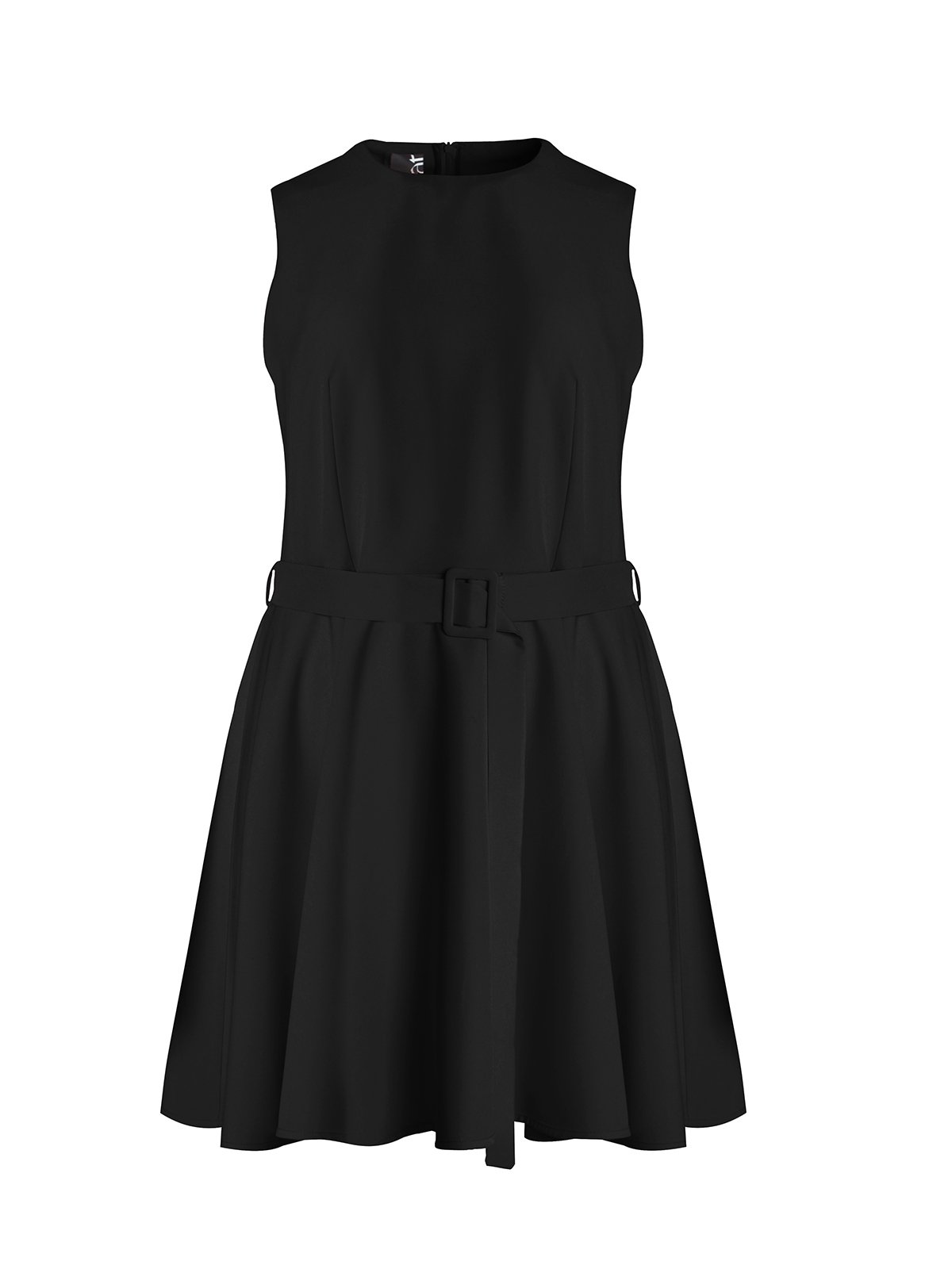 Αμάνικο mini φόρεμα με ζώνη φωτογραφία