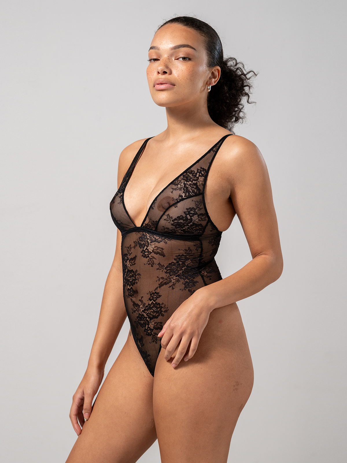 Κορμάκι δαντέλα φλοράλ φωτογραφία