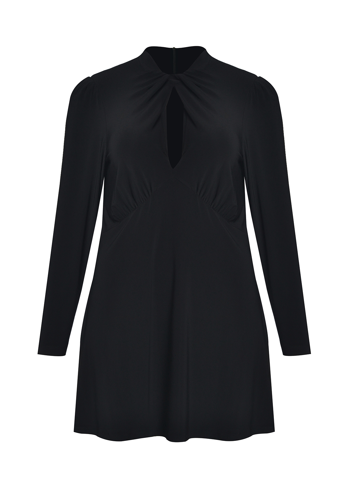 Φόρεμα mini με ντραπέ λεπτομέρεια στο λαιμό φωτογραφία