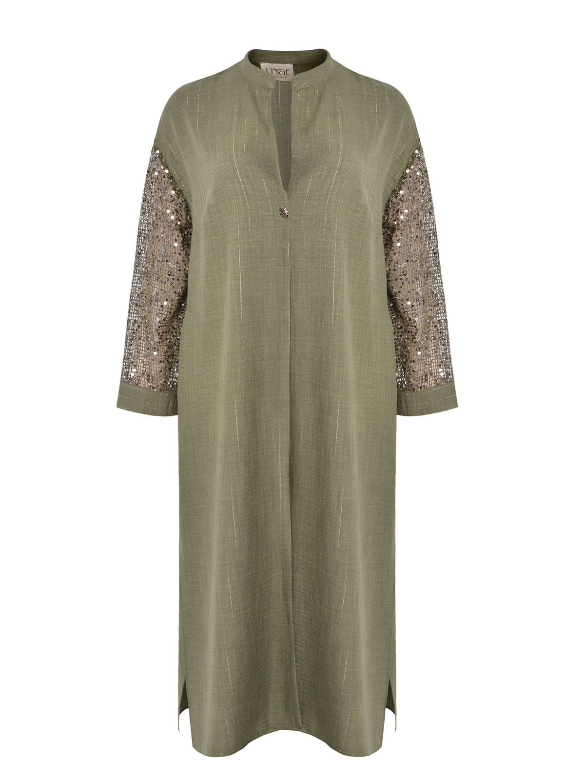 Maxi φόρεμα με lurex υφή και παγιέτες φωτογραφία