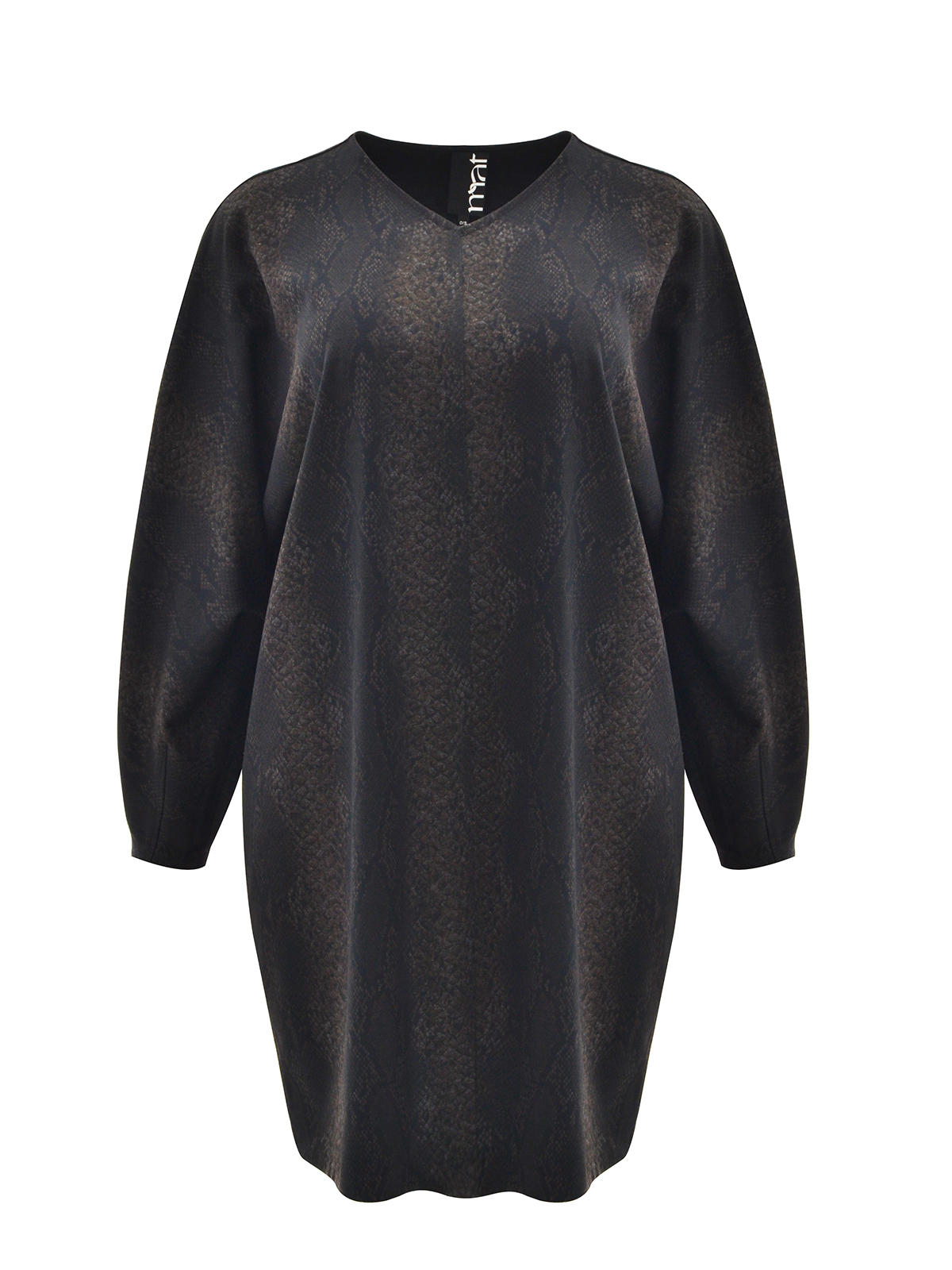 Animal-print γιλέκο φόρεμα με V-λαιμόκοψη φωτογραφία