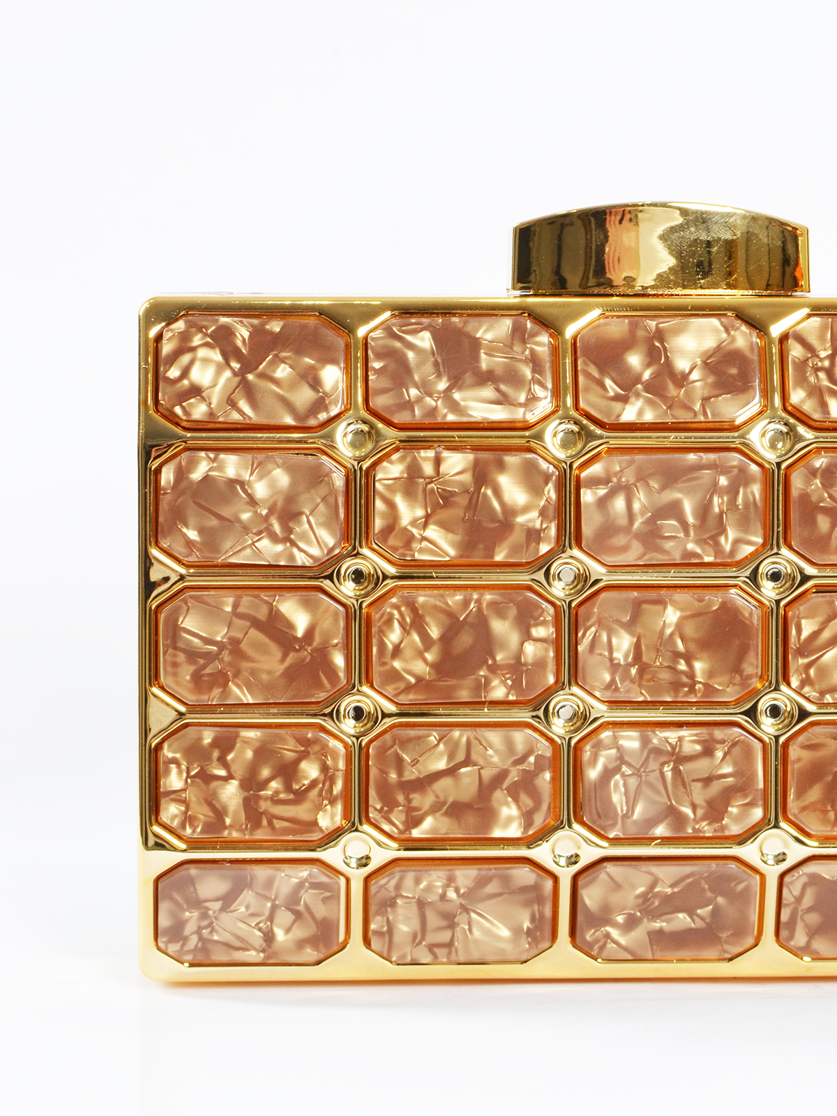 Γεωμετρική τσάντα φάκελος με marbled υφή φωτογραφία